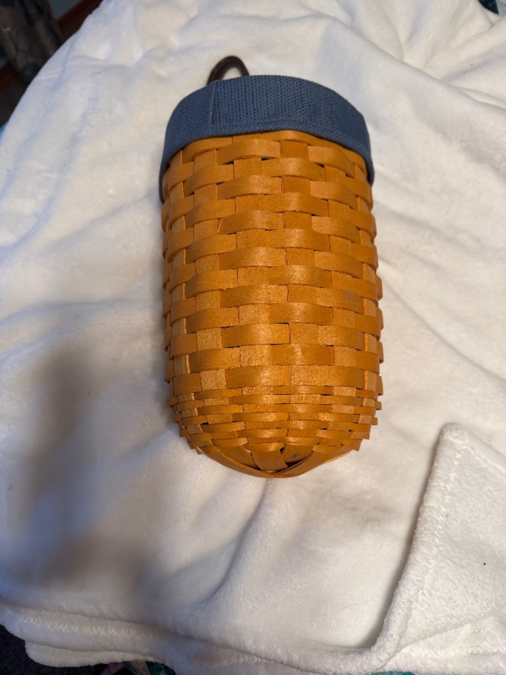 Longaberger Large Gatehouse Basket, Cornflower Liner and Protector